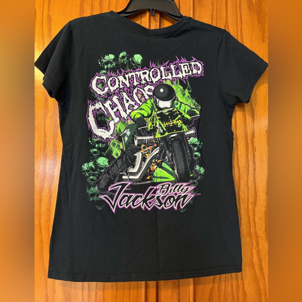 Controlled Chaos Motorcycle Racing shirt size medium